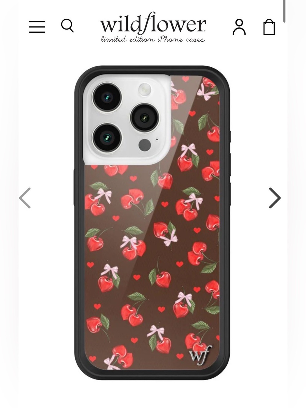 Wildflower Chocolate Cherries iPhone 15 Pro Case
